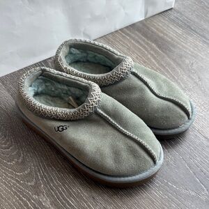 UGG Sage Green Suede Slippers 0243